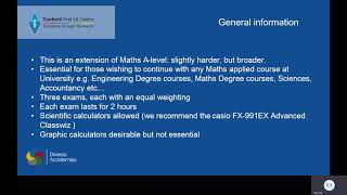 About our Further Maths A Level
