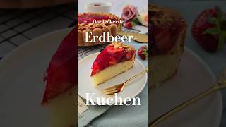🍓Klassischer ​Erdbeerkuchen mit Mandelkrokant – Rezept✅️ Mandelkrokant obendrauf ist der Knaller 🤤👌