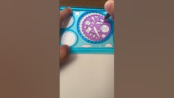 ASMR Sound : Geometric shapes in a basic Spirograph design #shorts #ytshorts #spirograph #asmr