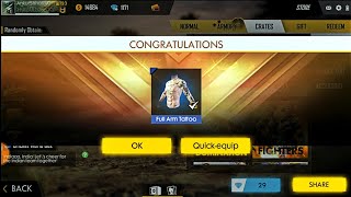 I Got Full Arm Tattoo in Cricket World Box || 50% Discount in Free Fire Incubator