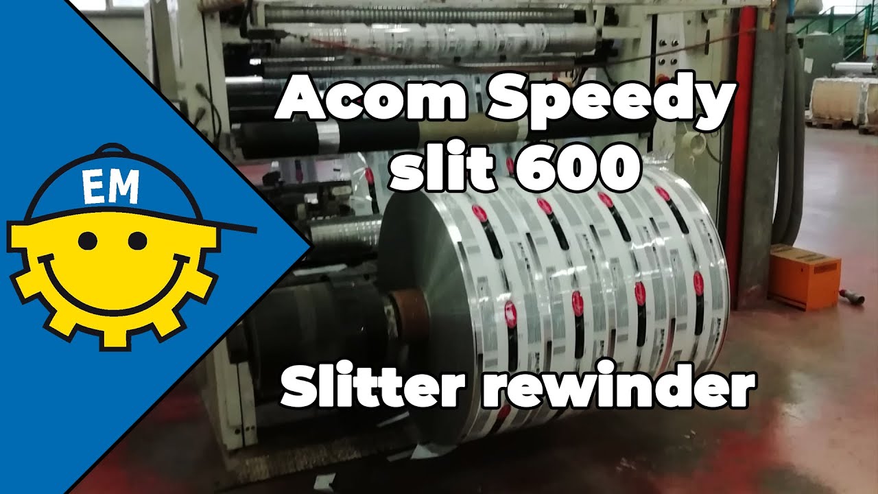 Acom Speedy slit 600 | Slitter Rewinder for film | We buy and sell slitter rewinders for film