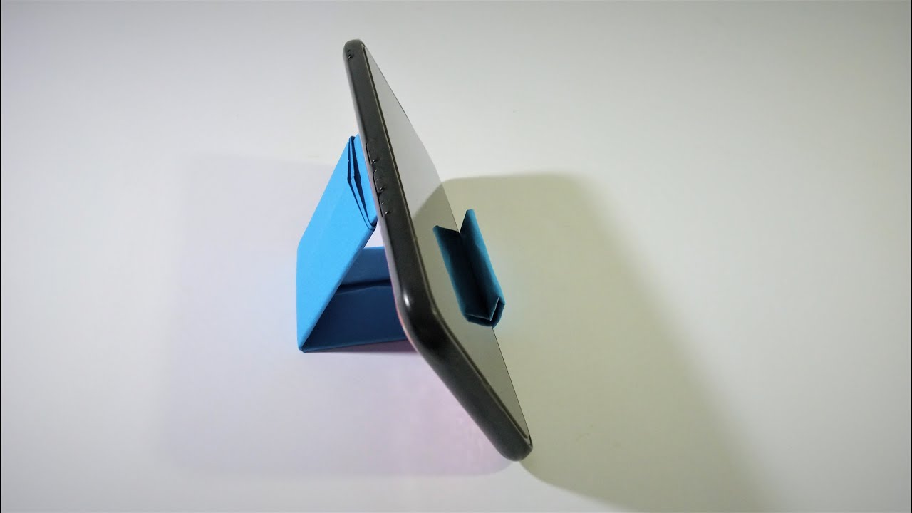 طريقة عمل حامل للتليفون من الورق فن طي الورق ( Origami )