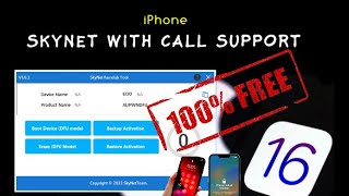 Free Skynet Tool All iPhone With Call Support After Bypass iOS 16.5  iPhone iPads iOS 15.7.6 Bypass