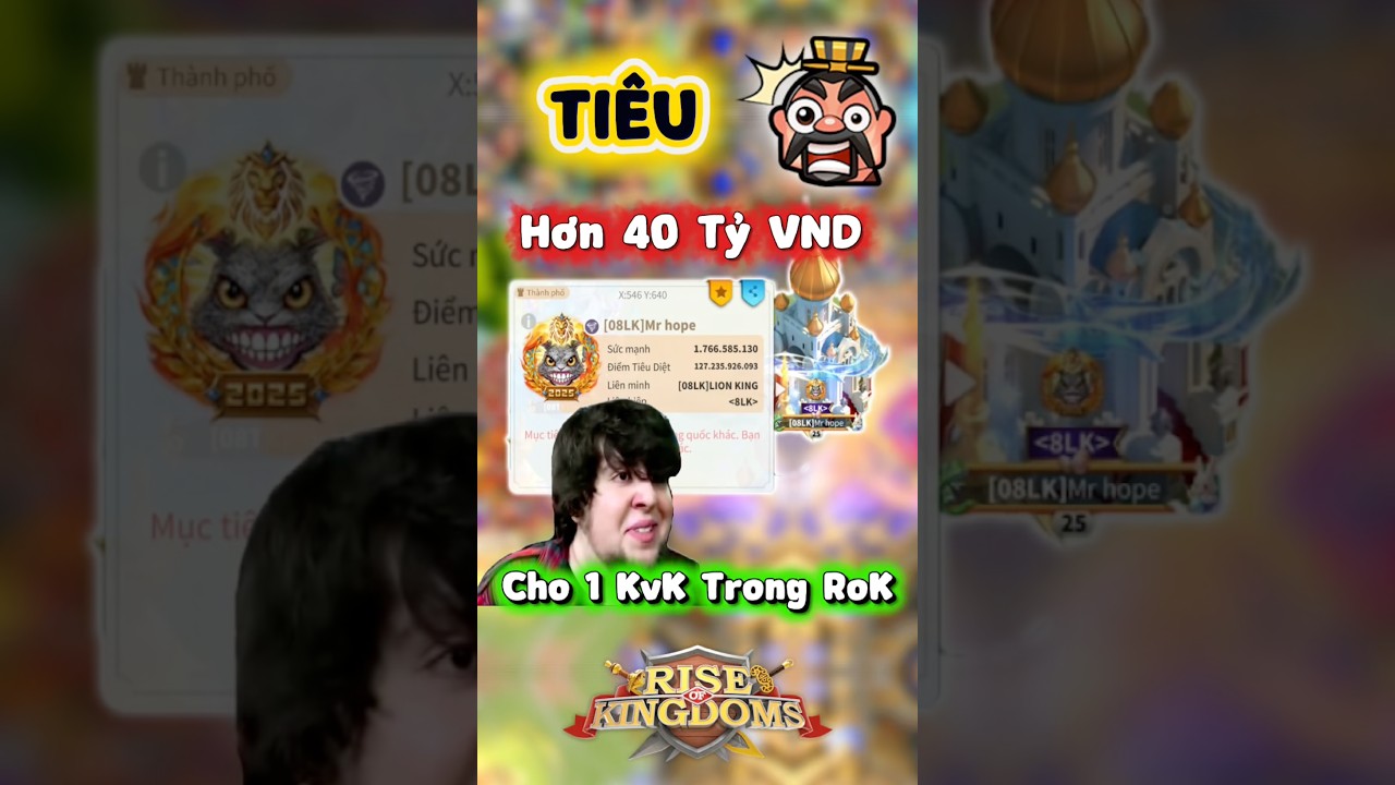 KINH HOÀNG: ĐỐT 40 TỶ VNĐ VÀO 1 MÙA KVK TRONG RISE OF KINGDOMS! 😱 #bloomingkingdoms #riseofkingdoms