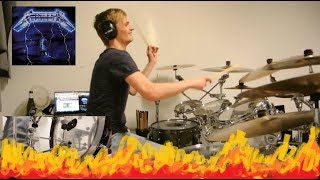 Metallica - Fight Fire with Fire [Drum Cover /w Foot Cam]
