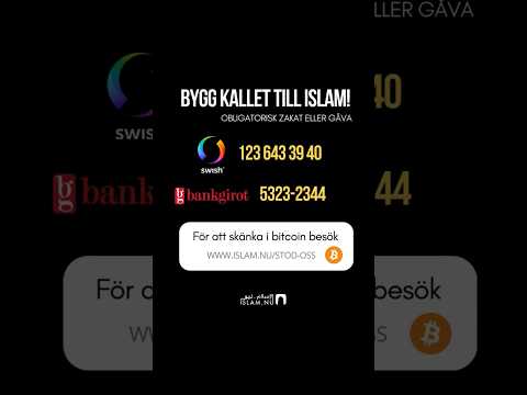 Var med och bygg kallet till islam i Sverige!