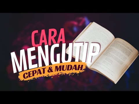 Video: Apakah tugas Anda mengutip?