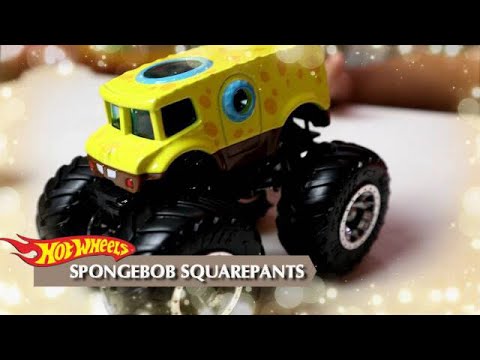 Unboxing Hotwheels Monster Trucks Spongebob  Squarepants 