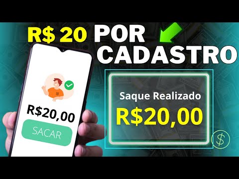 1 Cadastro = Pix de R$ 20 na hora GRÁTIS - App pagando por Cadastro 2024