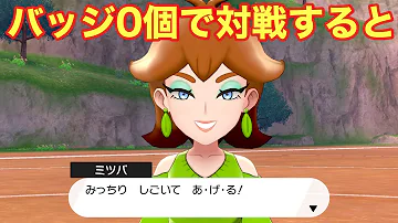 ポケモンソードアンドシールドバッジ0個の