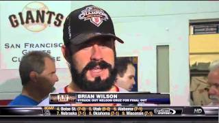 Brian Wilson - Post world series win interview