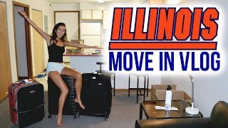 COLLEGE APARTMENT MOVE IN DAY VLOG // UIUC