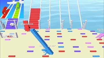 Bridge race game 🎢 all levels , ios android gameplay | new game