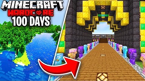 I Survived 100 Days in Hardcore Minecraft in a World with RANDOM DROPS... Here