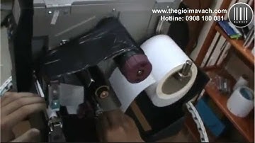 Hướng dẫn lắp giấy, mực Máy in mã vạch Zebra ZM400 | Công Ty Thế Giới Mã Vạch