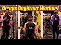 BICEPS WORKOUT FOR BEGINNERS |STEP BY STEP #beginnerworkout #vlog #viral 