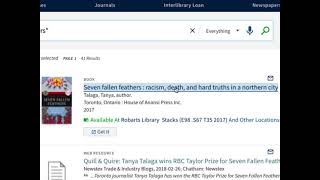 Find a book by title in LibrarySearch