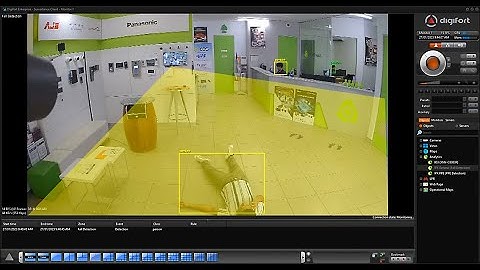 Digifort IPX Analytics - TRIP & FALL DETECTION - DEMO VIDEO by EOS Australia