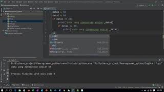 Bahasa Python Sesion 7 : Operator Logika If else, if elif else