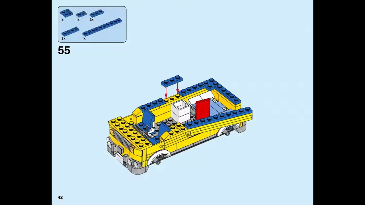 BUILDING INSTRUCTIONS FOR LEGO CREATOR SUNSHINE SURFER VAN   31079 1