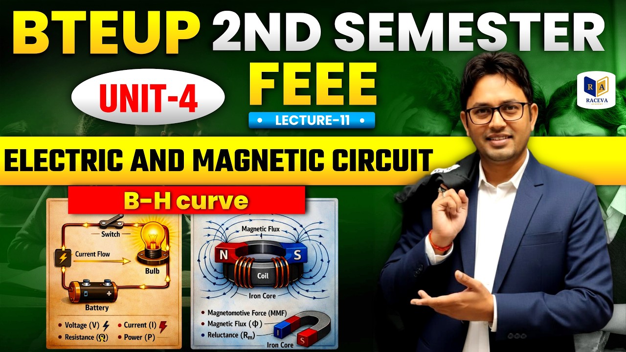 📚FEEE | Electric & Magnetic Circuit 🔥 | Unit-4 | BTEUP 2nd Semester | Lecture-11