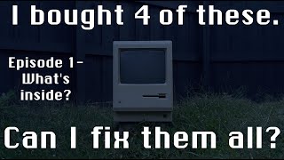4 Macintosh 512K's- Can I fix them all? - Episode 1: What's inside?