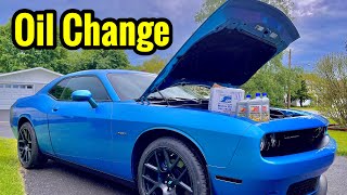 How To Do An Oil Change On Your Dodge Challenger! (RT, Scat Pack & Hellcat)