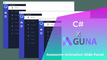 C# - Awesome Animation Panel Slide  |  Gunaframework