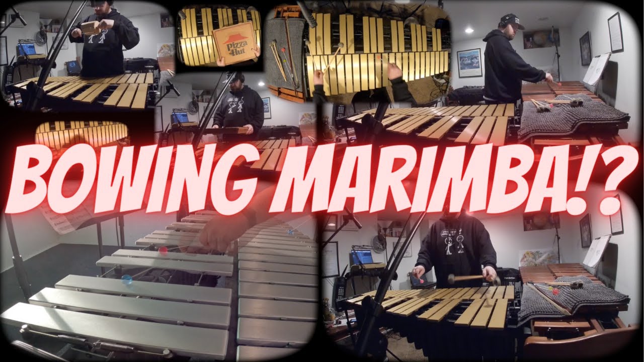 Relaxing Music Bowing Marimba and Vibraphone, Friction Mallets on