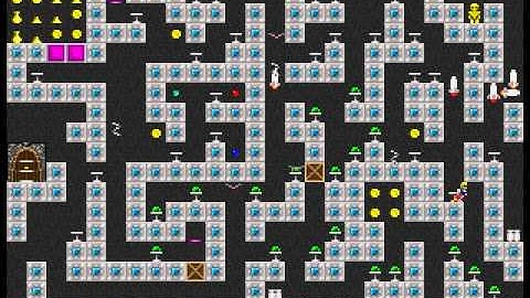 Jetpack (DOS) Level 62 - Rough Labyrinth TAS (WIP)