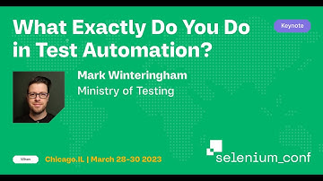SeleniumConf 2023 Hallway Track - Mark Winteringham, Ministry of Test
