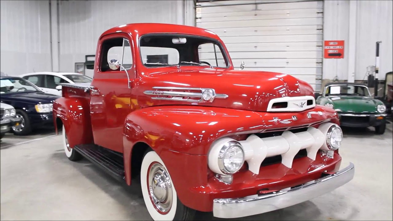 1952 Ford F1 Red - YouTube