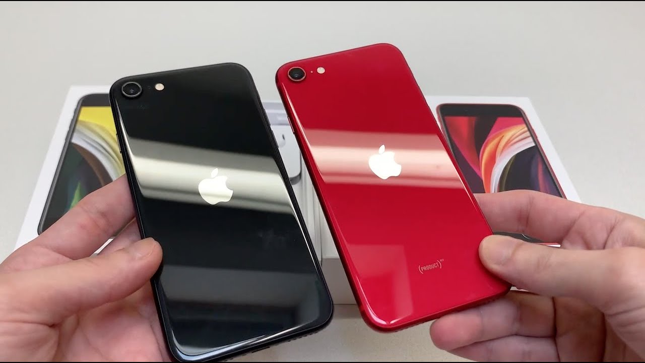 Iphone Se Red Black Color Comparison Youtube