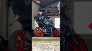 Yamaha Mt125 With  Akrapovic Exhaust  Last Start