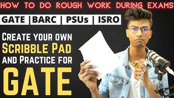 How to use Scribble Pad Efficiently | Rough work during competitive Exams