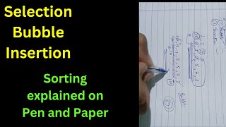 Selection, Bubble, Insertion Sort in One Video (watch on 0.75x) Wealth