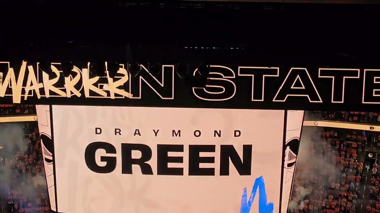 2025 NBA Playoffs: Golden State Warriors Starting Lineup Introduction! (4K)