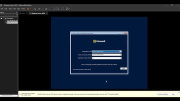 How to install windows server 2022 in VMware Workstation