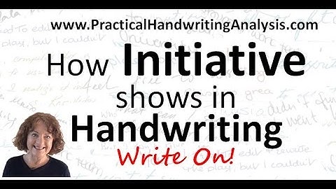 How to Identify Initiative from Handwriting Analysis Graphology