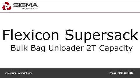 Flexicon Supersack Bulk Bag Unloader 2T Capacity.
