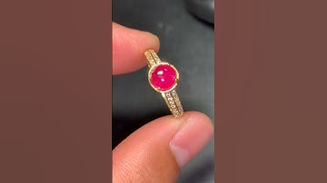 PD23105-1 | Nhẫn nữ vàng 10k ruby tự nhiên Lục Yên 0,8ct - Giá 11 triệu - 0921.400.999