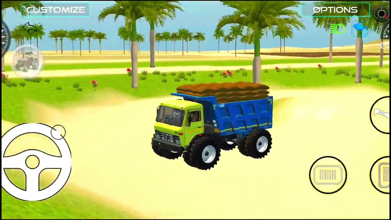 🔴Drive New JCB and Uploading 🪨Stone From Lorry 🌋Truck Game 🎮