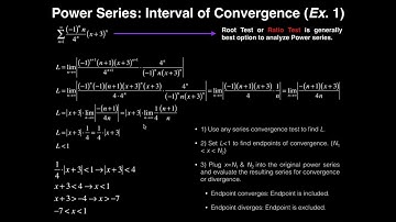 Power Series | Power Series & Interval of Convergence: Example 1