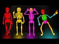 Midnight Magic - Five Crazy Skeletons Went Out One Night | Scary Skeleton Dance Songs | Teehee Town