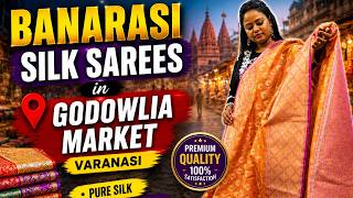 Exploring Pure Banarasi Silk Sarees|| Shopping in Godowlia Market Varanasi|| Varanasi Vlog Part 7 screenshot 4