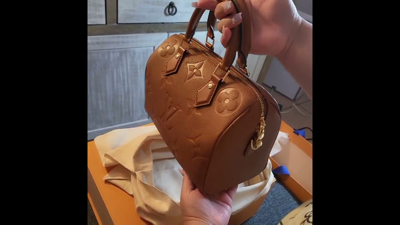 Double Unboxing of the Louis Vuitton OnTheGo GM and Speedy B in Cognac  Leather 