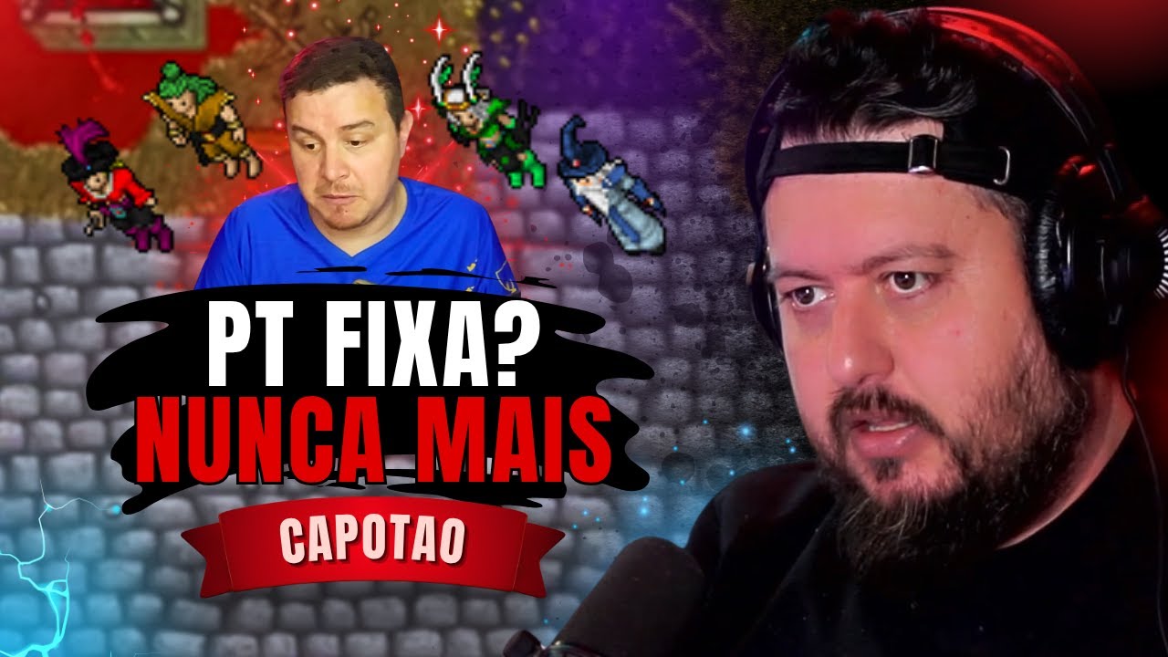 🟣 CATEROIDE REAGE: O DESGASTE ROTINEIRO DE CAÇAR EM GRUPO NO TIBIA || @Tibia Capotao