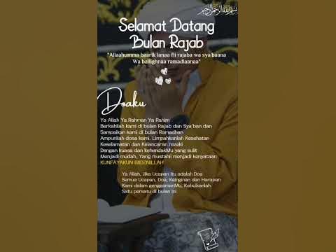 Doa bulan Rajab habibrifkyaladrus islam cintarasul YouTube