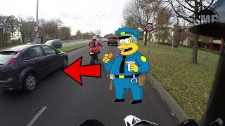 Wheelie in front of the police! / Santa doing a wheelie!