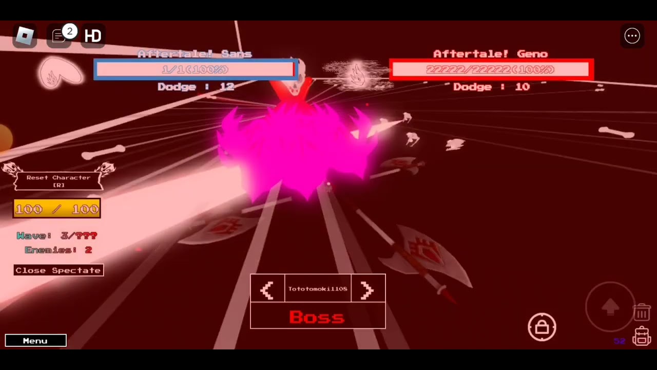 after geno and after sans fight (chaos rush) [UT:Ultimate soul ops boss rush]